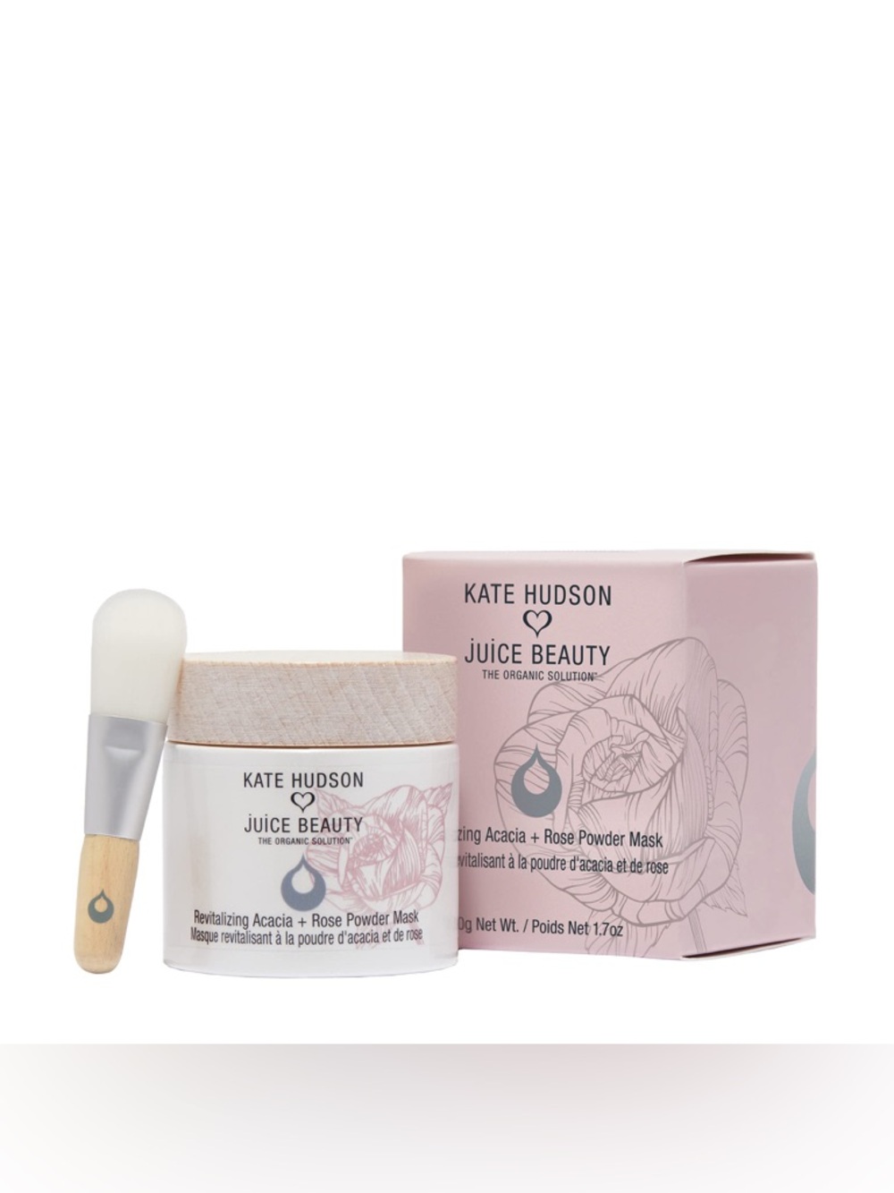 Kate Hudson x Juice Beauty Revitalizing Acacia + Rose Powder Mask - NIB